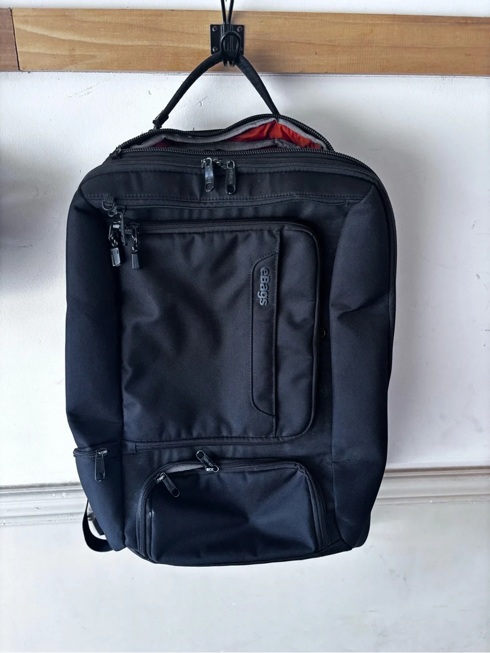 Ebags  Black slim Backpack